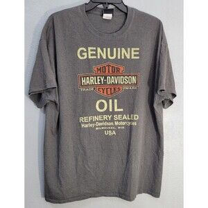 Barnett Harley Davidson Gray T Shirt Mens XL Extra Large El Paso Texas